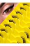 10 Pairs Lightweight Soft False Eyelashes 3D Faux Mink Lashes for Natural Look Reusable for Daily Makeup Fake Eyelashes - 3