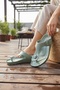 Women's Lightweight Daily Slippers with Toe Clasp – Mint Green - 2