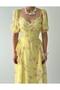 Women's Flora Chiffon Designer Dress - Code 00751 E6 - 4