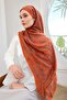 Urban Hours Shawl Pattern Orange Mayda Shawl - 2