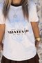 Ecru Collar Brown Blue Printed Tshirt - 5