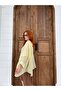 Women's Yellow Chiffon Cape Blouse Frv0195 - 4
