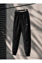 Men's Thin Soft Diving Fabric Slim Fit Elastic Cuffs Pocket Zipper Men's Sweatpants Bottoms - 5