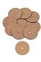Plain MDF Wooden Fridge Magnet Blanks Cutouts - Round (Pack of 10)
