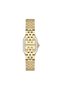 Gold Square Case Women's Wristwatch |   22mm Steel Case, Gold Steel Band - 6