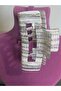 Women's Bone Patterned Oversized Hair Clip Clasp Barrette Transparent Glitter Hair Accessory Jewelry Gem 8 cm - 8