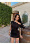 Black Off-Shoulder Sandy Dress