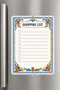 Shopping List - A5 - Magnetic - Pvc - Refrigerator Note Holder & Desktop - Summer Erase - Planner