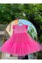 Girl's Fluffy Pink Tutu Birthday Princess Dress + Hairpin - 5