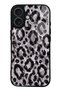iPhone 17 Gray Leopard Design Glossy Phone Case