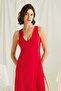 Women's Chest and Back Cut-Out Lace Slit Strap Nightgown 18743 - 2