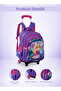 Para John 14 Inch Racing Car Print Polyester School Trolley Bag Set with Pencil Case - 2