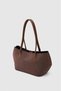 Mona Suede Shopper Shoulder Bag with Makeup Bag - Brown - 4