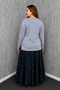 Women's Stoned Embroidered Mother Blouse 008 - 3