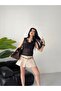 Women's Sheer Blouse with Lace Detail - 2