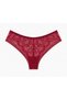 New Season Premium Full Lace Brazilian Panties Black Red Burgundy 3-Piece Package - 7