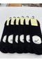 6 Pieces of Bamboo 100% Natural Nylon-Free Solid Colored Silicone Indoor Ballet Socks - 2