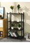 Portable Storage Shelves with Rolling Design, Heavy-Duty Metallic Structure for Maximum Capacity, Ideal for Garage, Kitchen, and Basement Use - 6
