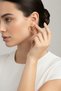 Pair of Gold Color Heart-Shaped Hoop Earrings - Stylish and Modern Design Bijoux Earrings - 3