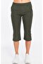 Women's Khaki Capri Sweatpants K-225