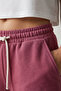 Rose Dried Pique Textured Soft Touch Fabric Comfortable Fit Drawstring Waist Women's Shorts Daily Basic Regular Fit Pocketed Normal Waist Flexible Slim Home Shorts - 3