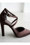 26Y17577 Front Cross-Band 9cm Heel Half Open Stiletto Shoes for Women - 5