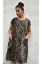 Women's Leopard Pattern Double Pocket Loose Summer Dress