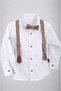Baby Boy & Child Bow Tie Set with Suspenders, 100% Cotton, 4-Piece Wedding and Special Occasion Set - 3