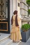 Women's Layered Tulle Lace Detailed Dress Mink - 4
