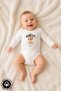 Unisex Baby 100% Cotton 0-12 Months Printed Baby Long Sleeve Bodysuit