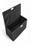 2 Pieces Anthracite Closet Organizer with Lid, Foldable Clothing Storage Box, Shelf Organizer Large 40X20X20Cm - 2