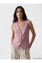 Nevavm V-Neck Linen Blend Women's Classic Vest with a Difference