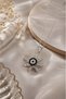 Night Star Rotating Tip Evil Eye Steel Necklace (Silver Color)