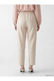 Gray Elastic Waist Women's Muslin Trousers - 4