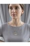 Women's Silver Color Metal Necklace with Hedgehog Figure - 2