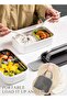 Generic Stainless Steel Lunch Box (1400ml) - Double-Layer, Microwave-Safe, 304 Leakproof, Thermal Insulation - 4