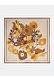 Multi Floral Pattern Viscose Scarf Oliv