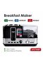 All In One Breakfast Maker Toaster Egg Cooker Steamer Combo