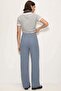 Comfortable Fit High Waist Wide-Leg Viscose Mix Women's Trousers - 2