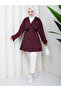 Semi-Lined Torino Fabric Oversize Trench Coat Rc3136 - 4