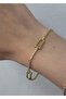 Gold Color Stone Tuffy Bracelet 16+5 cm - 3
