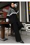 Tasseled Women's Tunic Knitted Pants Set