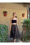 Valerie Flared Lined Long Skirt Women's Smoked - 8
