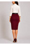 Bordo Calm Midi Woven Skirt - 3