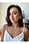 Gold Bone Patterned Stainless Steel Necklace - 2