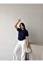 Premium Viscose Crew Neck Comfortable Fit Short Sleeve Flexible Summer Knitwear Blouse