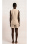 Women's Linen Cross-Button Shorts Set - 3
