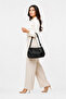 Glanzia Nova Noir Shoulder Bag Women's Shoulder Bag Stylish Daily Use Faux Leather Black - 2