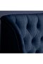 PLUTO HEADBOARD CHANEL NAVY BLUE L-150 : H-125 CM - 4