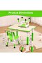 Children's Table and 4 Chairs Set, Height Adjustable, Multifunctional Computer Desk, Ergonomically Designed Chairs, Maximum Weight Capacity 300 lbs, for Ages 2-10 Years, Classroom, Daycare, Home - 5